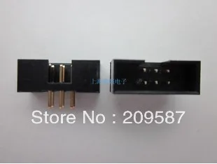 50x DC3 6 Pin Învăluită de sex Masculin Antet Conector 2,54 mm